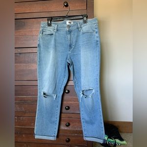 Paige Denim Brigitte in Fiesta Destructed Crop - Size 31